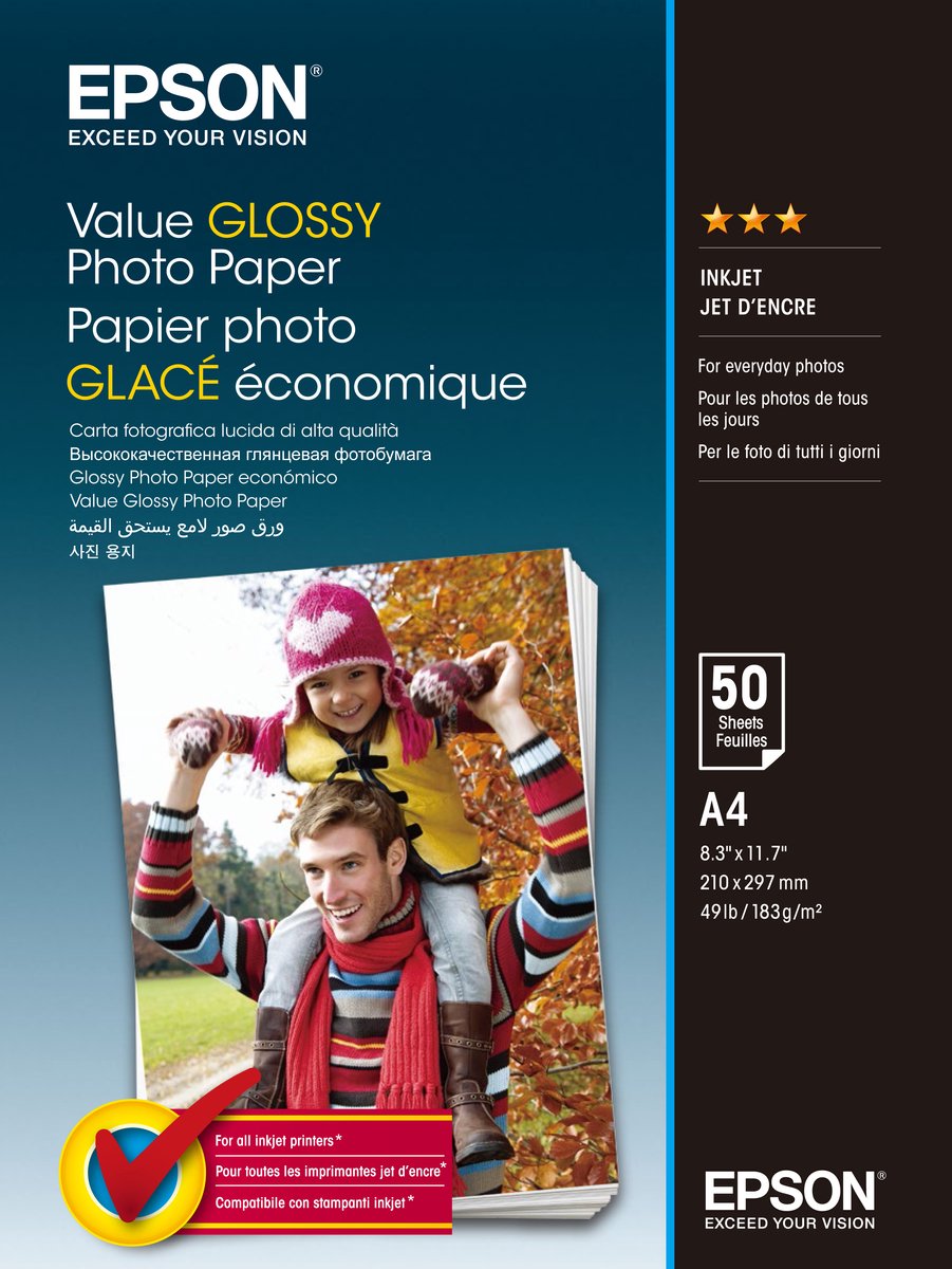 Epson value glossy photo paper pak fotopapier glans