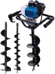 Scheppach grondboor benzine eb2000 - 52cc 1,97pk - incl. 3 boren ø 100 mm, 150 mm 200 mm - boorlengte 80cm