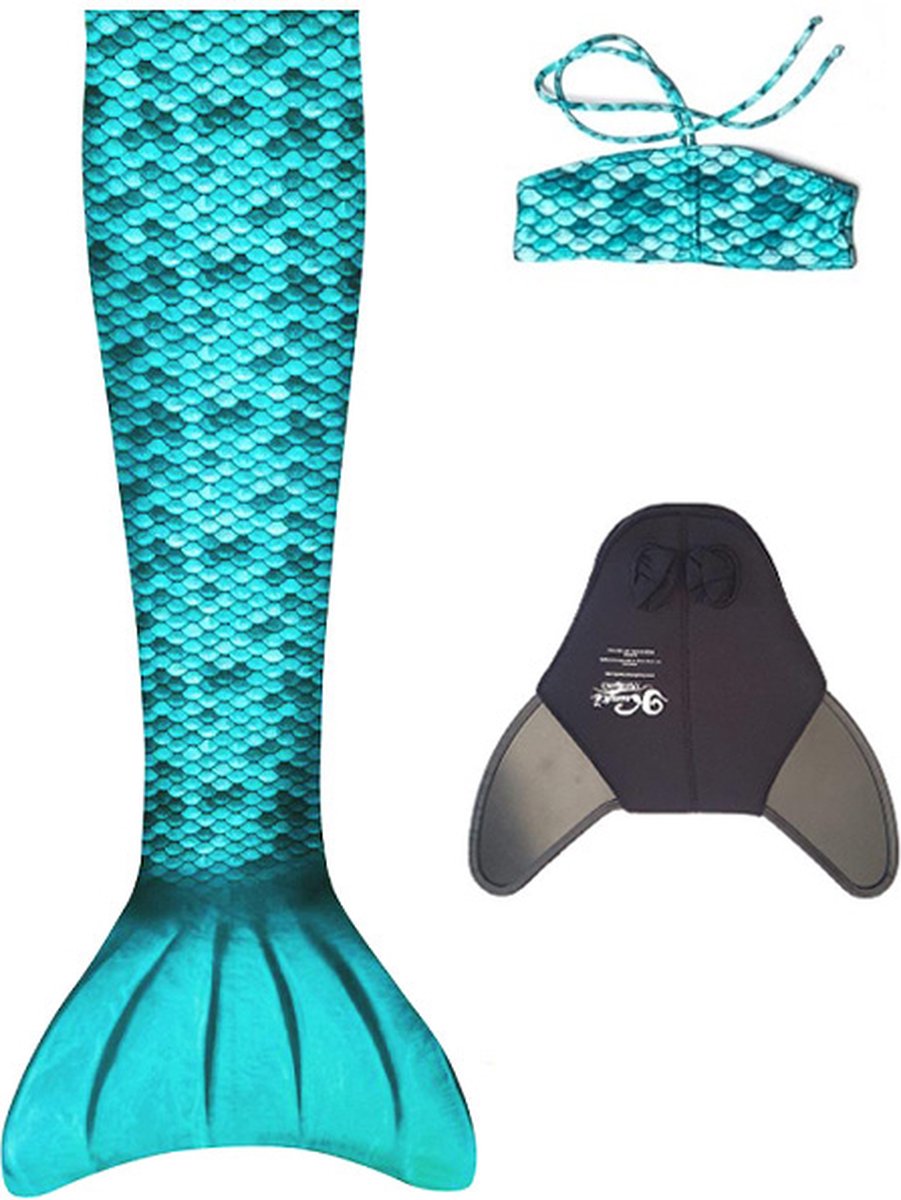 Coda da sirena Kuaki - set turchese - xs - 8 anni