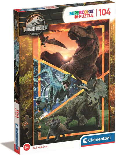 Clementoni puzzle puzzle Super Color Jurassic World, 104st.