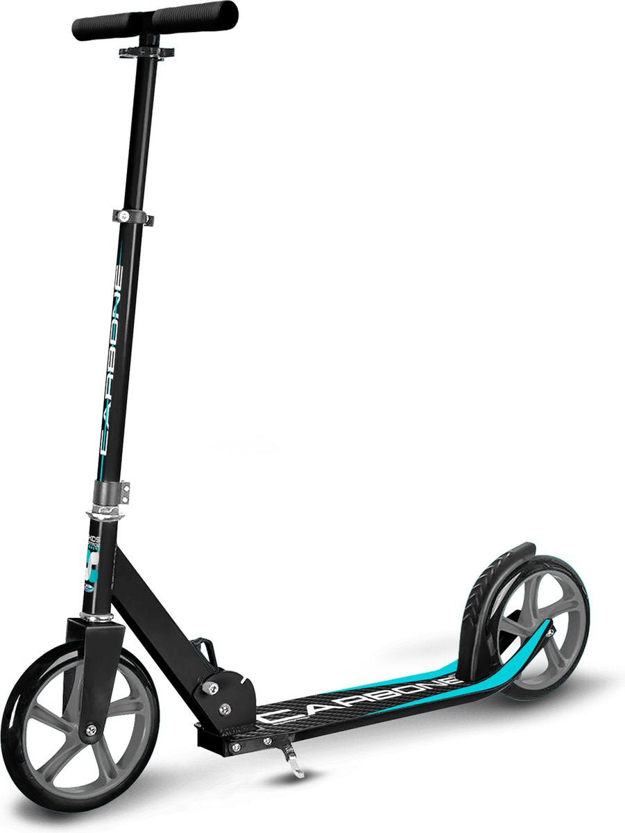 Patinete ajustable plegable con control de patines, 200mm, con pata de cabra, carbono