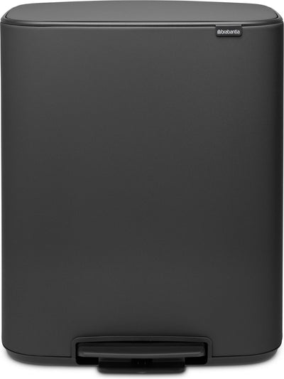 Pattumiera Brabantia bo - 60 litri - 1 scomparto - minerale infinito grigio