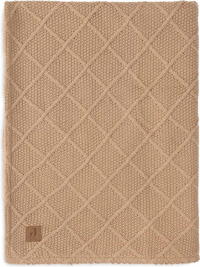 Jollein - coperta per lettino 75x100 cm - coperta per lettino, coperta per culla, coperta per bebè - pile di orsacchiotto in maglia biscotto a quadri