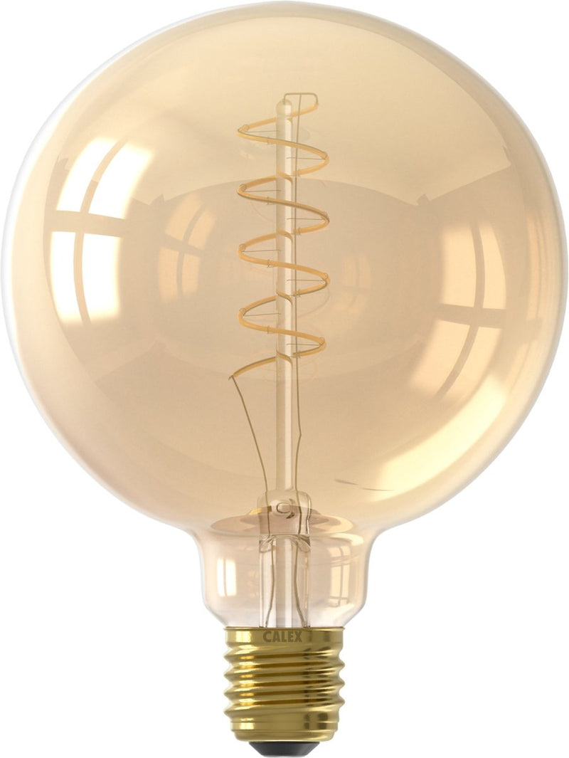 Lámpara led Calex - e27 - atenuador de 3 pasos - regulable - g125 - dorado - luz blanca cálida - 5,5w