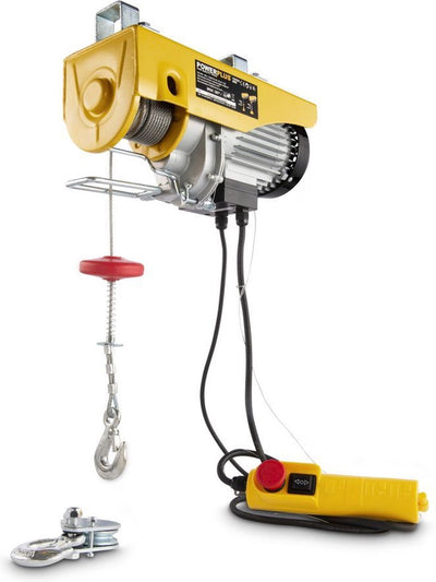 Polipasto eléctrico de cable Powerplus powx902 - 1050w - máx. 600 kg - cable de acero de 12 m