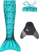 Coda da sirena Kuaki - set turchese - s - 10 anni