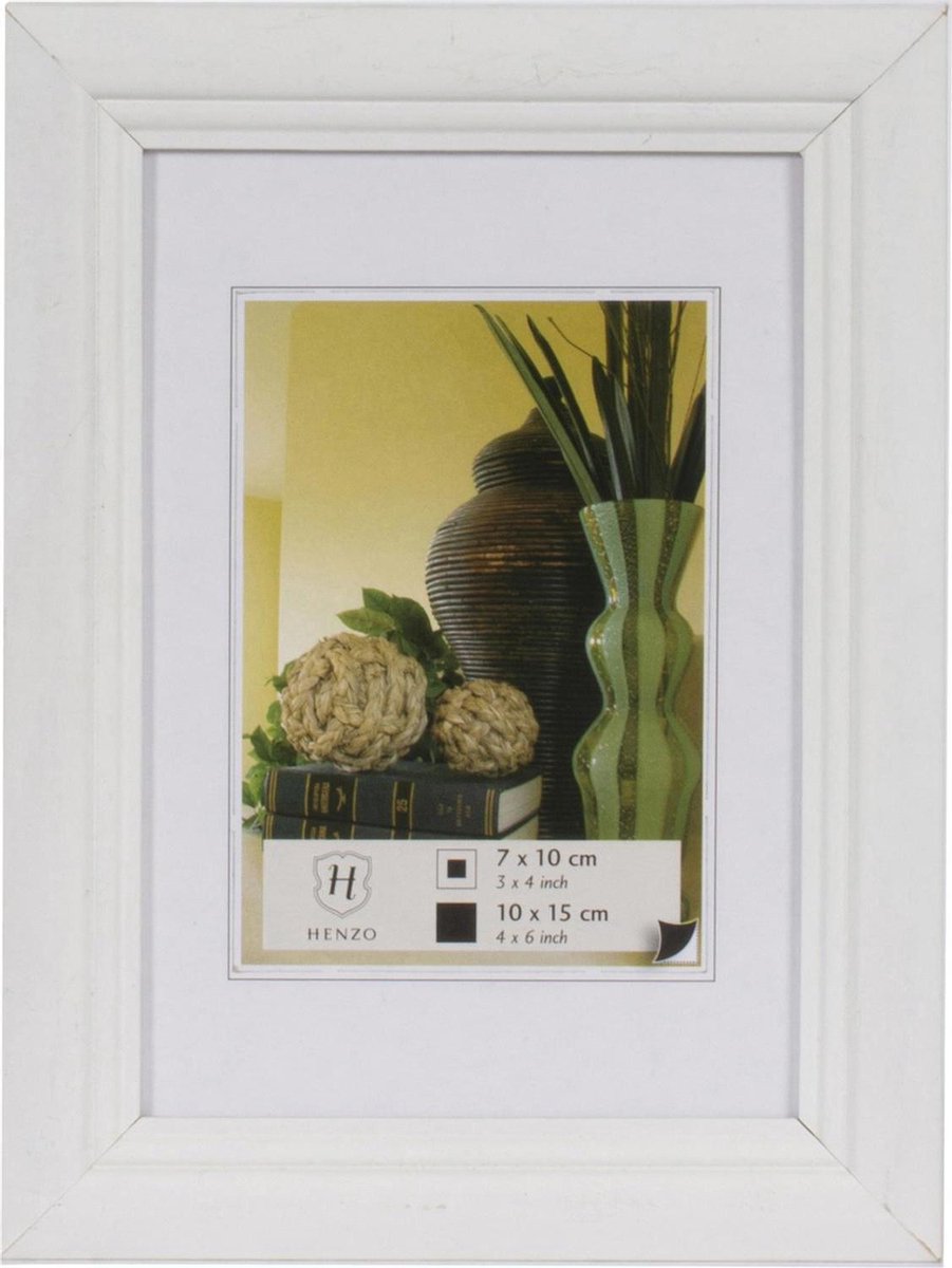 Henzo fotolijst - - artos - fotomaat 10x15 cm - wit
