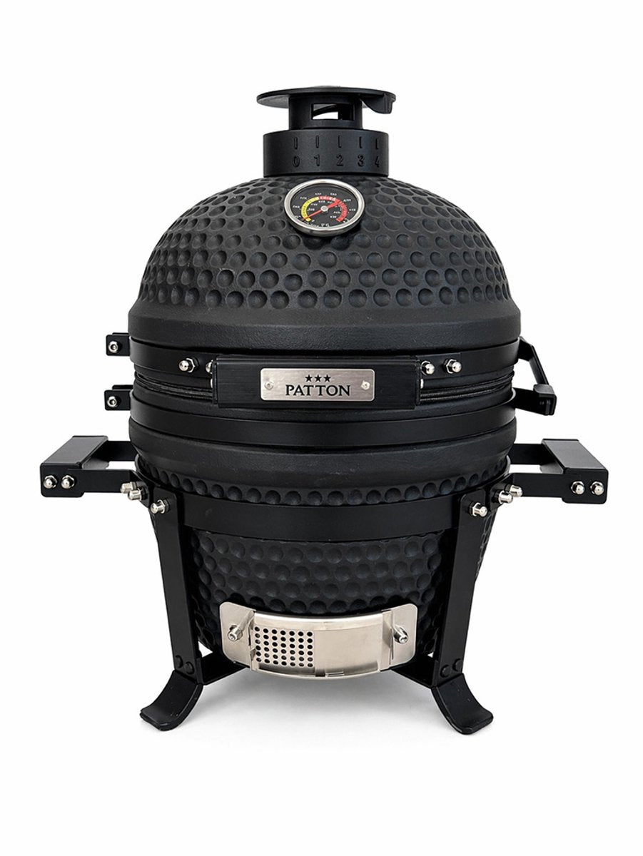 Patton premium mini 13 kamado - rooster ø27 cm - matzwart