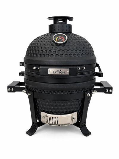 Patton premium mini 13 kamado - griglia ø27 cm - nero opaco