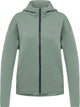 Giacca da esterno da donna Jack wolfskin mogari con cappuccio fz w - verde zinnia