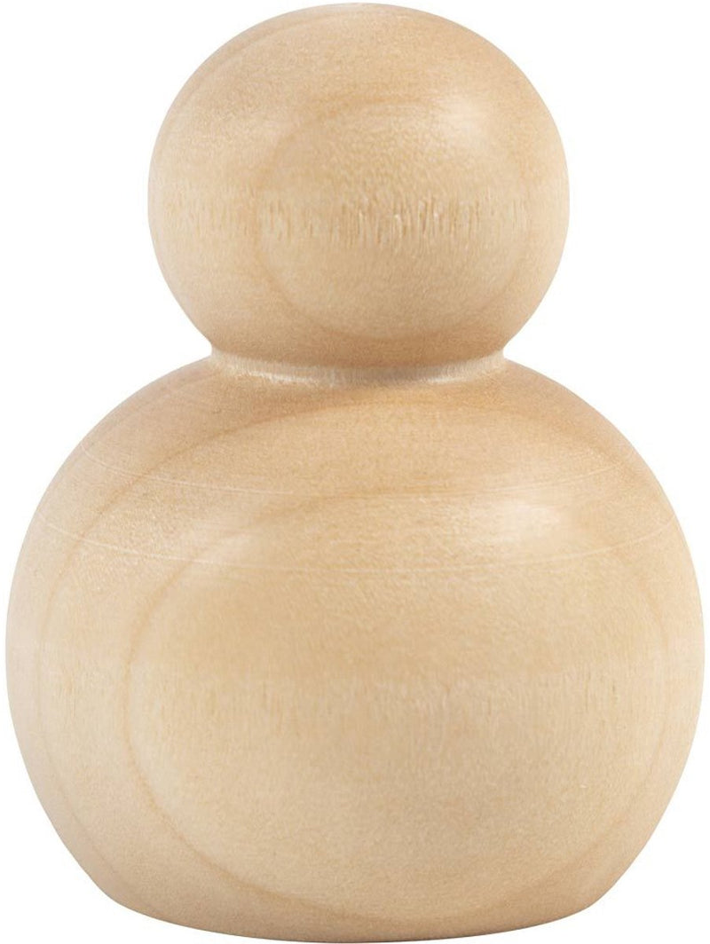 Figura de madera Creativ Company, redonda, h: 5 cm, 5 piezas 1 caja