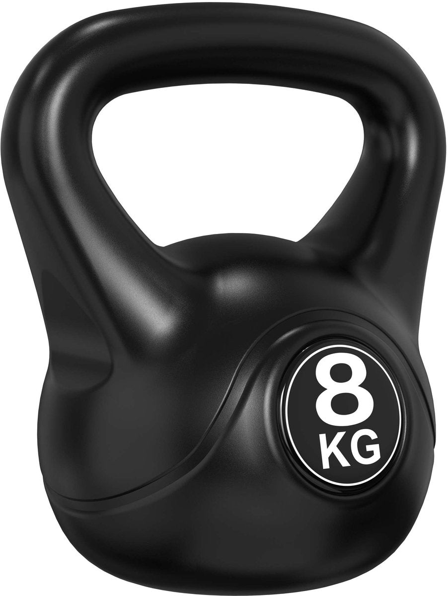 Tunturi pvc kettle bell - kettlebell - 8 kg - incl. gratis fitness app