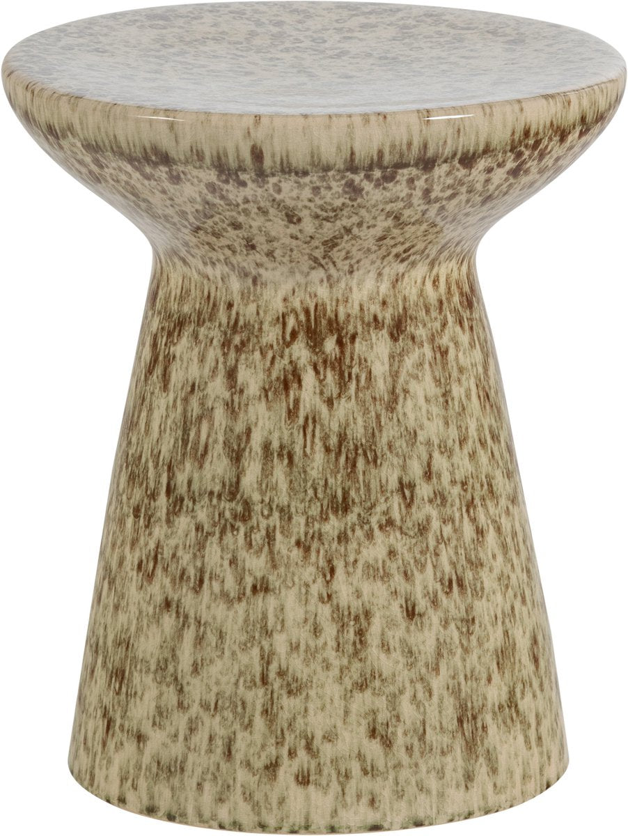 Mesa auxiliar Vtwonen fleck ø35x45 cm - cerámica - marrón claro melange
