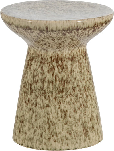 Mesa auxiliar Vtwonen fleck ø35x45 cm - cerámica - marrón claro melange