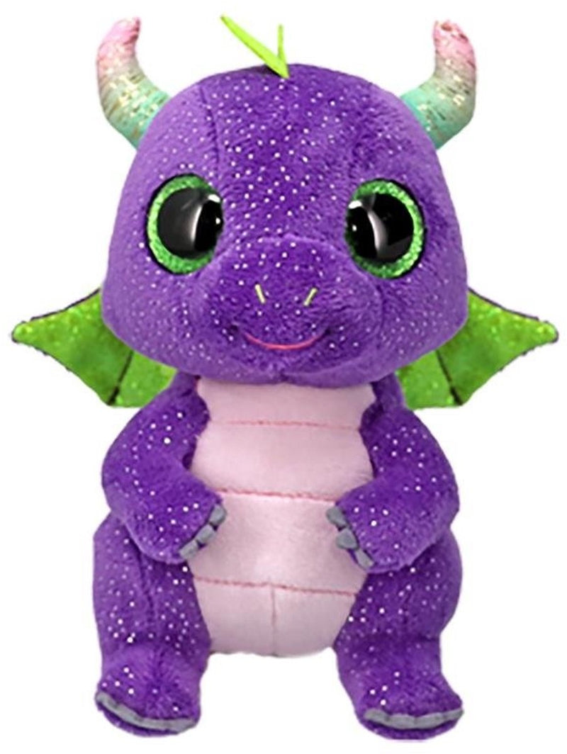 Van der meulen ty beanie boo daphne purple dino, 15cm