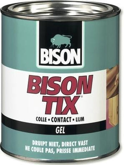 Bison tix® lattina 5 l. a forma di gel, super resistente, universale, adesivo a contatto, finitura impermeabile, facile da usare, adatto per innumerevoli riparazioni, facile da applicare