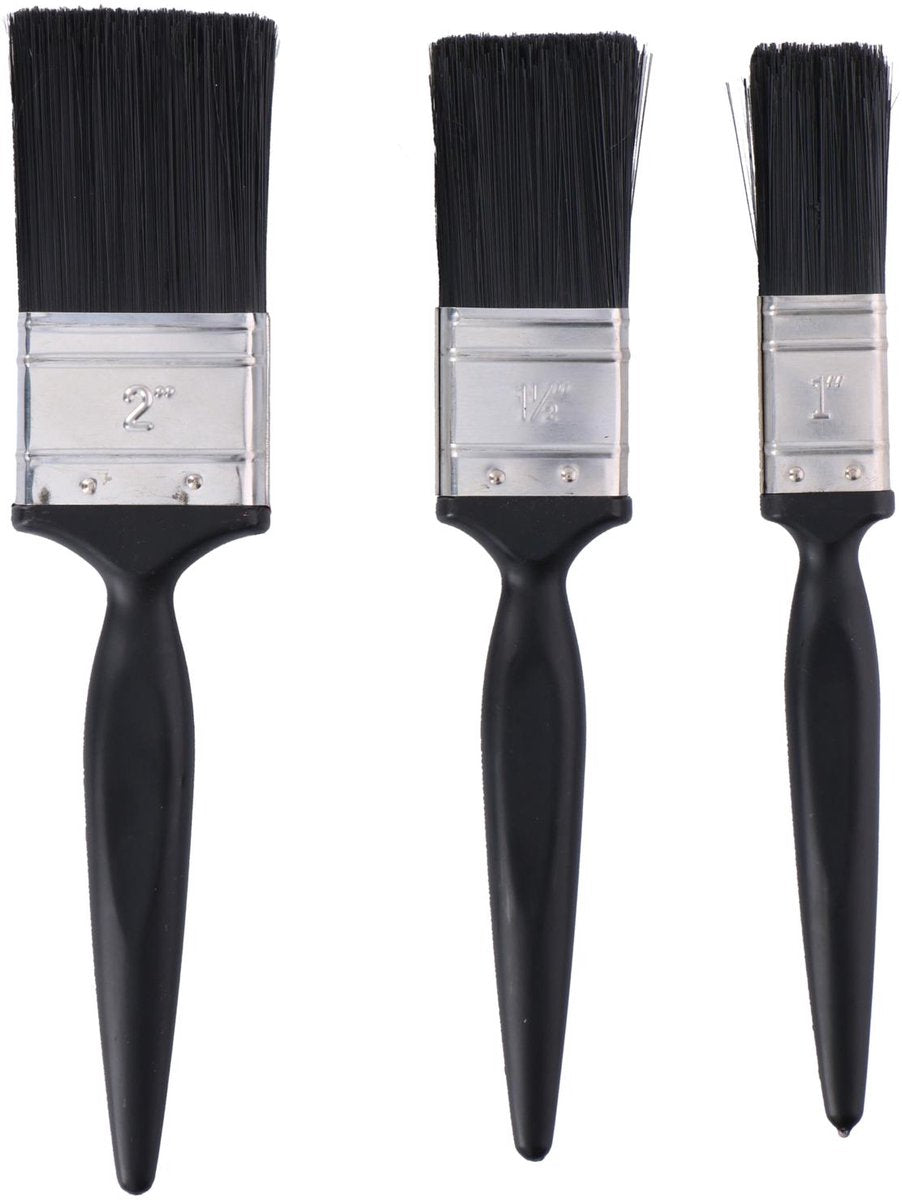 Set pennelli Kinzo – 3 pezzi – pennelli 25, 38 e 50 mm – per lavori di pittura dentro e fuori casa