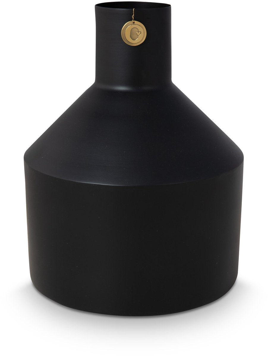 Vtwonen - basic - vaso - nero - metallo - 24x30 cm