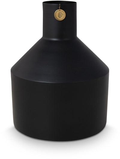 Vtwonen - basic - vase - black - metal - 24x30cm