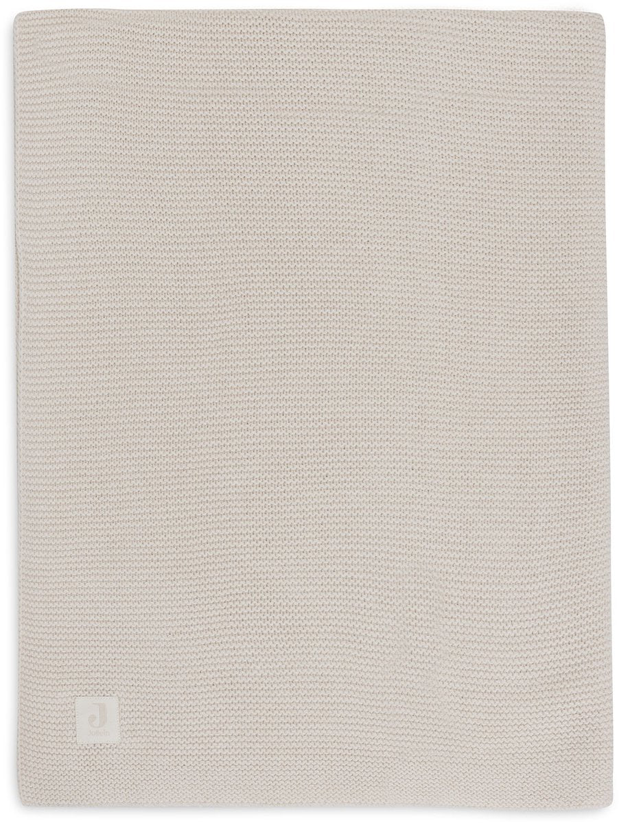 Manta de bebé Jollein para cuna - 75x100cm - punto básico - avena