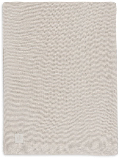 Coperta per lettino Jollein - 75x100 cm - maglia basic - farina d'avena