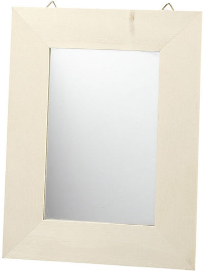 Specchio con cornice in legno