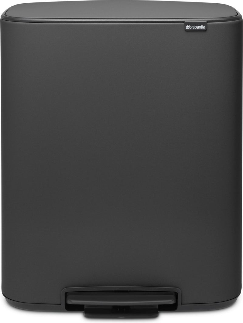 Pattumiera Brabantia bo - 2 x 30 litri - raccolta differenziata - minerale infinito grigio