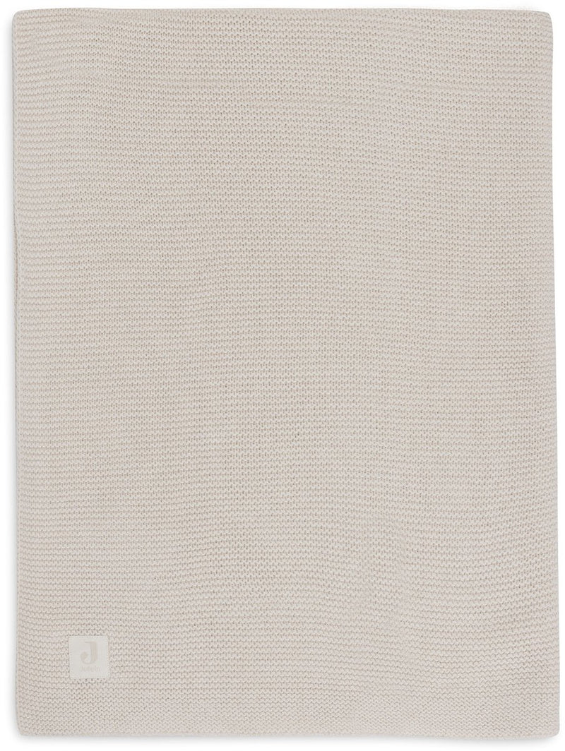 Jollein baby deken ledikant - 100x150cm - basic knit - oatmeal