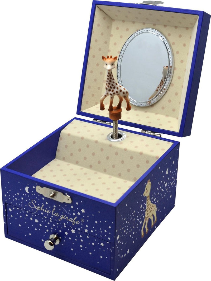 Carillon stelle Sophie la giraffa - carillon per bambini - regalo di maternità - regalo per baby shower - 10,5x10,5x8,5 cm - si illumina al buio