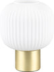 Trio diva - lámpara de mesa - latón mate - excl. 1x e27 8,5 w - interruptor de cable