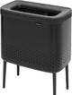 Brabantia bo wasmand - met deksel - 60 l - matt black