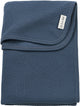 Meyco coperta per culla jacquard per bambini - flanella - indaco - 75x100 cm - 1.0 tog