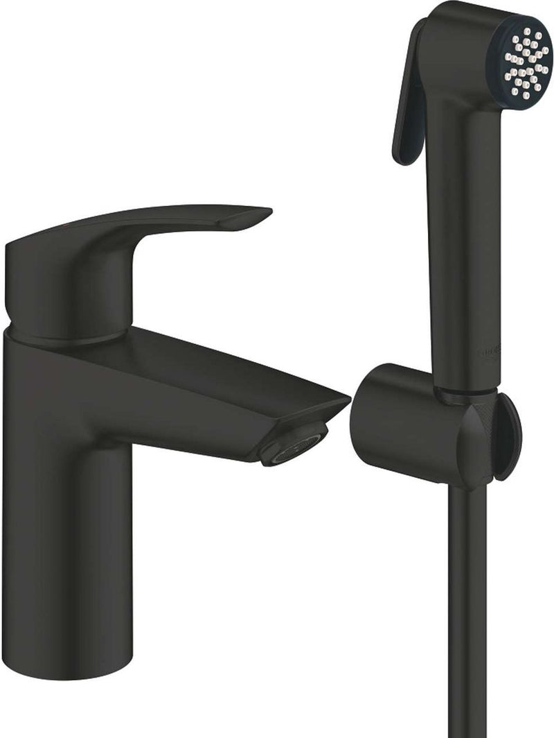 Grohe eurosmart - grifo para lavabo con ducha para bidé, negro mate 231242433