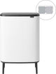 Brabantia bo touch bin hi prullenbak - 2 x 30 liter - afvalscheiding - white