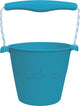 Secchiello per giocattoli Scrunch - blu - pieghevole - riciclabile