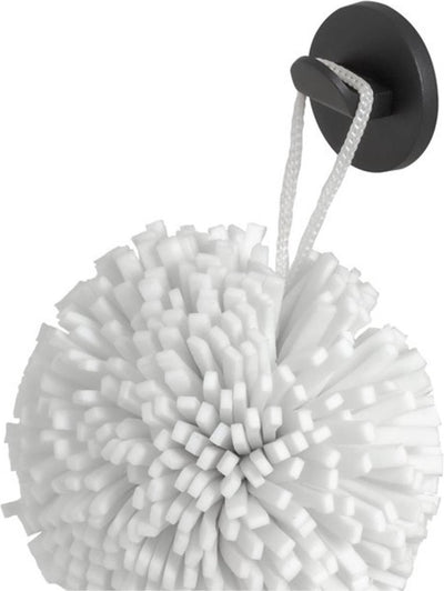 Tiger noon - gancho toallero pequeño ø 3,4 cm - sin taladrar - autoadhesivo con cinta 3m - negro