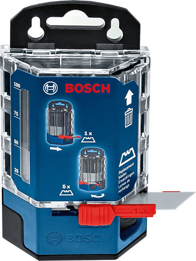 Accesorios del sistema Bosch dispensador de hojas de cuchillo 50 piezas (50 hojas de repuesto en el dispensador)