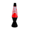 Party time! lava lamp vulkaan zwart rood