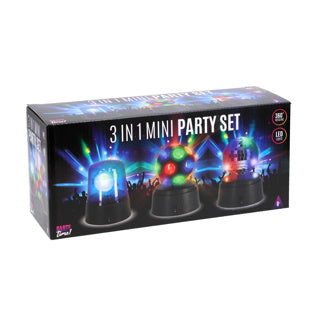 È ora di festeggiare! set da 3 mini discoteca per feste