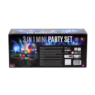 È ora di festeggiare! set da 3 mini discoteca per feste