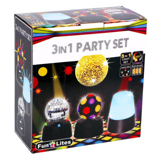 Conjunto básico de fiesta de discoteca 3in1