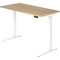 Bach sit-stand desk hammerer vxbhm16 e ww brown 1600 mm x 800 mm x 720 mm