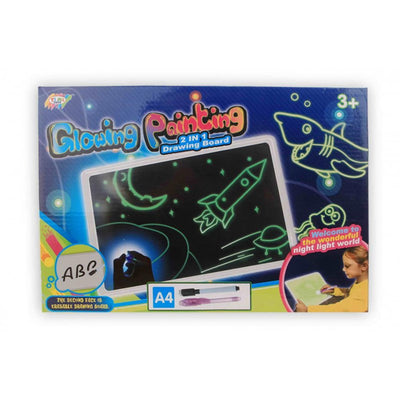 Tavolo da disegno dipinto luminoso formato A4