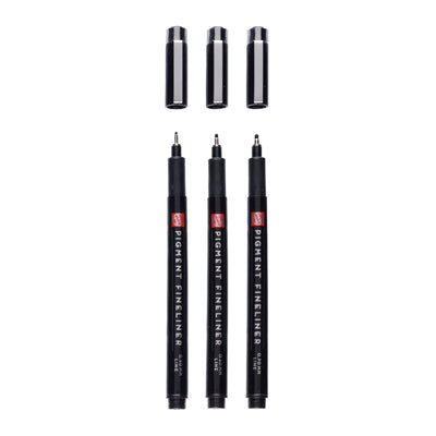 Talens • set di fineliner pigmentati bold, 3 pezzi