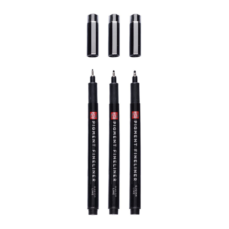 Talens • set di fineliner pigmentati bold, 3 pezzi
