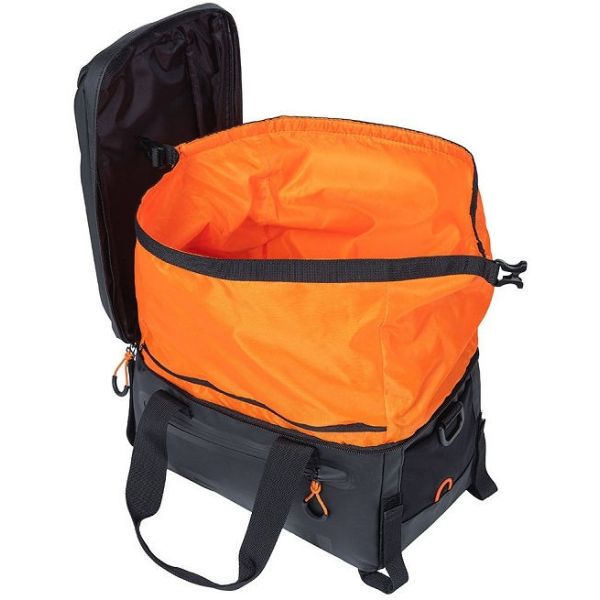 Basil Miles Bague Gagge Thininga Borse - Sporty Bicycle Borse per uomini e donne - Arancia nera - impermeabile - 7 litri