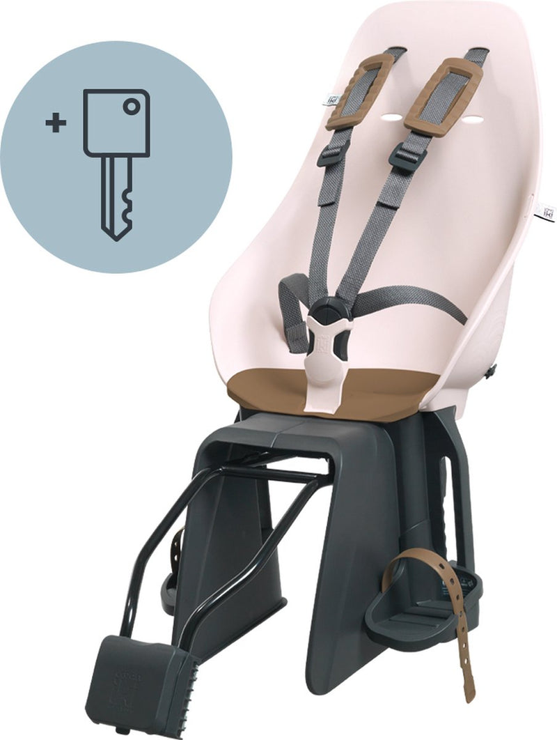 Asiento de bicicleta Urban iki detrás del montaje del cuadro ta–ke - rosa sakura marrón kurumi
