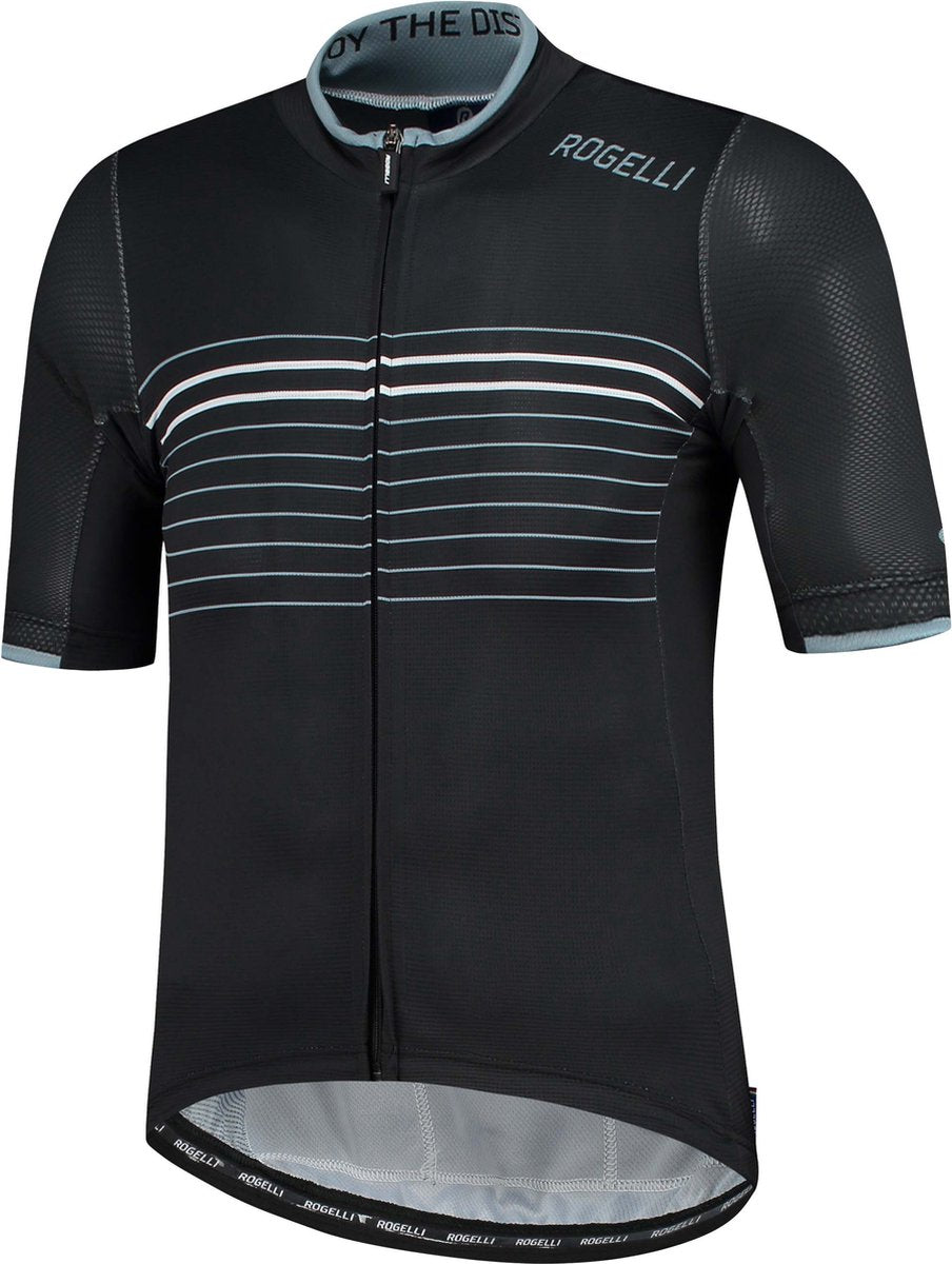 Rogelli kalon - fietsshirt korte mouwen - heren - maat m - zwart, wit