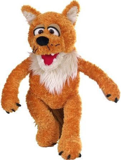 Living puppets mr. fox | handpop met klapmond in de kleur oranje | geschikt voor kinderen vanaf 3 jaar | hoogte 43 cm | handwas, niet bleken, niet in droger, niet strijken