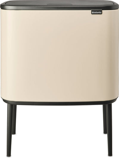 Pattumiera Brabantia bo touch bin - 36 litri - 1 scomparto - beige tenue